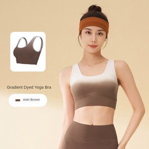 Haut débardeur à <span class=keywords><strong>sens</strong></span> nu à haute élasticité avec boucle arrière Fitness gilet sous-vêtements de sport dos dégradé Yoga soutien-gorge - Product Image 6