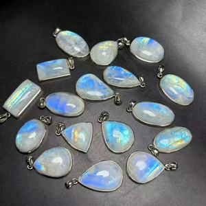 Pendentif en argent sterling S925 avec pierre de lune bleue, bijoux fins, pendentif charme en <span class=keywords><strong>labradorite</strong></span> naturelle pour femmes - Product Image 5