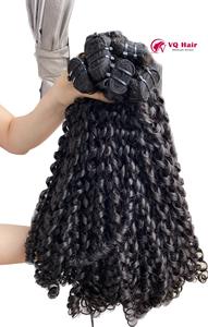 Las mejores extensiones de cabello vietnamita sin procesar de tendencia con textura rizada Pixie Precio al por mayor de VQHAIR - Product Image 3