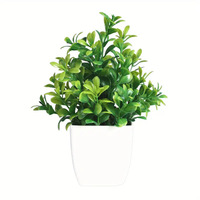 Petite Plante Artificielle Eucalyptus Bonsaï Artificiales Mini Vert En Plastique Faux Ornement pour La Maison Salon Table Top Décoration
