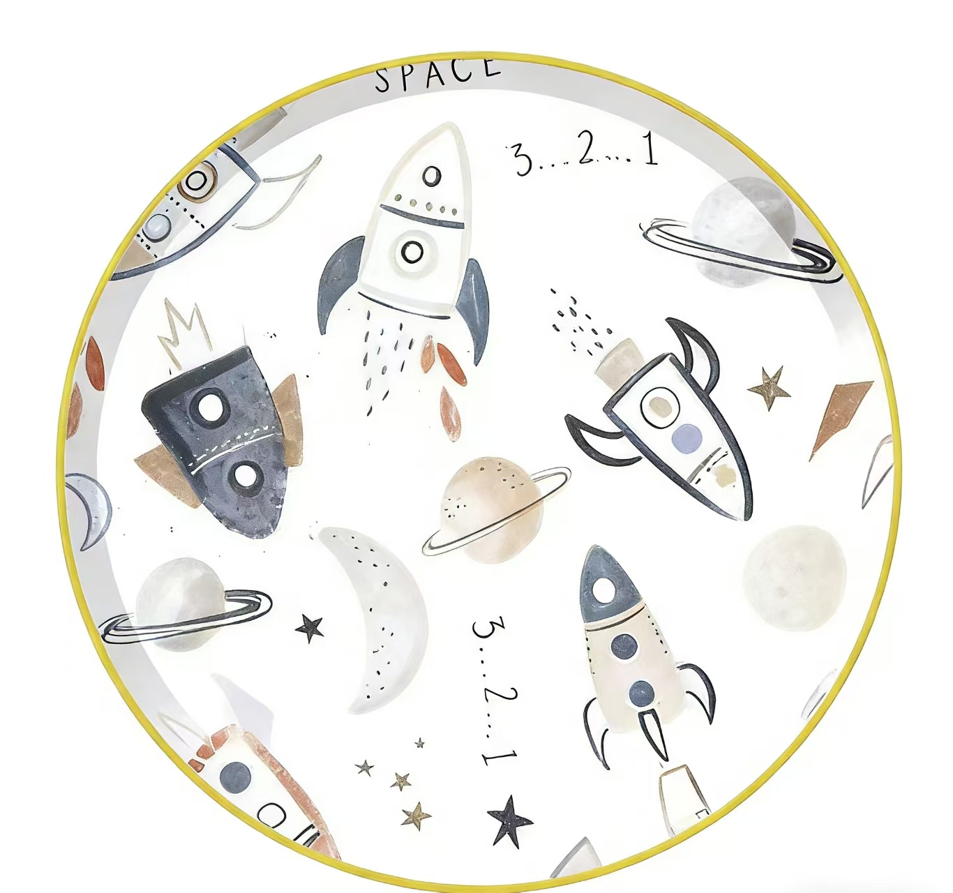 จานกลม 7 นิ้ว * 8 ชิ้น