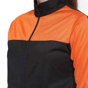 Vêtements de sécurité anti-coupure, anti-statique, imperméables, personnalisables, en gros, directement de l'usine, orange et noir, en coton, avec fermeture éclair - Product Image 1