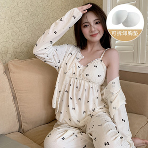 Camicia da notte in Cashmere con fiocco invernale con cinturino elastico in vita xxxxl - Product Image 1