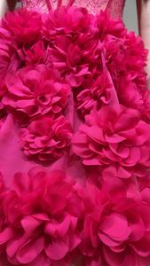 فستان بتصميم أكتاف مكشوفة وقصة A-line، مزين بالزهور، فستان سهرة براق للحفلات الرسمية وحفلات الزفاف الصغيرة وأعياد الميلاد والمناسبات المسائية وحفلات الكوكتيل - Product Image 6