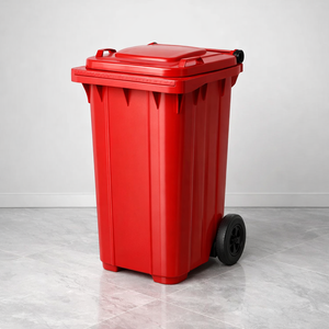 Contenedor de Residuos Médicos de <span class=keywords><strong>120</strong></span> <span class=keywords><strong>Litros</strong></span> para Uso Hospitalario, Color Amarillo, con <span class=keywords><strong>Ruedas</strong></span>, Pedal y Freno - Product Image 5