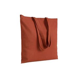 Bolsa de Compras de Algodón 130g/m2 Color Óxido Asas Largas Reciclable para Negocios Compras Serigrafía Personalizable - Product Image 1