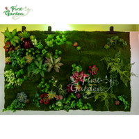 Rideau de fond mural à fleurs enroulable en 3D personnalisé décoration de scène avec mousse feuillage plantes spa hôtel vitrine