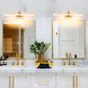 Lámpara LED Moderna con Acabado Metálico para Espejo de Maquillaje, Luz de Espejo de Pared Regulable con Iluminación de Alta Definición para Baño - Product Image 1