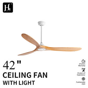 Ventilateur de plafond décoratif intelligent avec télécommande, en bois, grand modèle moderne, technologie de ventilation Bldc - Product Image 2