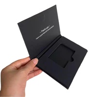 Boîte d'emballage de cartes-cadeaux de luxe personnalisées, avec doublure en éponge, pour cartes de crédit VIP d'entreprise, type dossiers