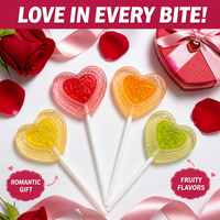 Bonbons durs en forme de cœur certifiés Halal BRC, imprimés « Je t'aime », en pot, pour la Saint-Valentin, cadeaux pour les fêtes