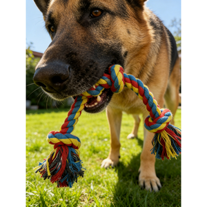 Düşük Fiyatlı Toksik Olmayan Pamuk Halat Örgülü Evcil Hayvan Oyuncağı İnteraktif Çiğneme Köpek Oyuncağı Halat Düğümü - Product Image 2