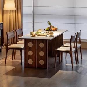 Vintage Style Solid Wood <b>Dining</b> <b>Table</b> Rectangle 120x70x75 To 220x90x75 Stable Home <b>Retro</b> <b>Dining</b> Furniture - Product Image 1