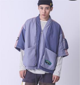 Logo personnalisé Hommes Manteaux en duvet Rembourrés Veste Bulle <span class=keywords><strong>Doudoune</strong></span> Garder au Chaud Veste d'Hiver Homme <span class=keywords><strong>Demi</strong></span>-manches Veste Rembourrée - Product Image 4