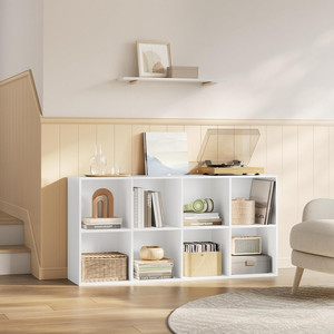 Estanterías y Muebles de Almacenamiento Modernos de Color Blanco con 8 Compartimentos, Mueble de Almacenamiento en <span class=keywords><strong>Cubos</strong></span>, Muebles de Salón, Librerías - Product Image 3