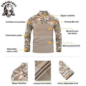 T-shirts tactiques de combat respirants de haute qualité, camouflage désertique, pour hommes, pour la chasse et les sorties de camouflage Frog - Product Image 3