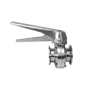 Válvula Borboleta Duckbill em Aço Inoxidável 304/316L - Válvula Manual de Clip Tri-Clamp para Alimentos - Product Image 3