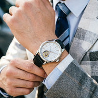 Migaga Stilvolle Automatikuhr mit Individueller Logogestaltung, Elegante Herrenuhr mit Tourbillon, Mechanische Luxusuhr