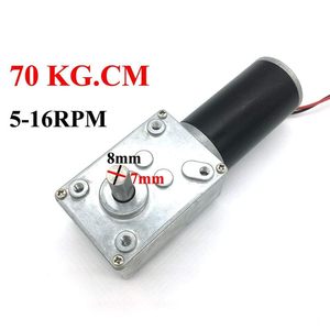 BringSmart 12V 16Rpm Dc <b>Worm</b> <b>Gear</b> Motor Permanent Magnet 42Mm Flange Mount High Torque Self Locking Mini Electric Engine - Product Image 5