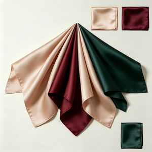 Pañuelo para la Cabeza de Mujer CZ, Pañuelo Cuadrado Decorativo y Transpirable, Color Sólido de Alta Gama, Personalizable para Mayor Sencillez - Product Image 1