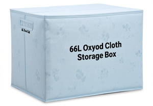 66L Oxford Cloth Storage <b>Box</b> <b>Foldable</b> Rectangle Wardrobe Organizing Bin - Product Image 1