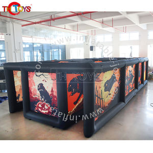 Inflable Blooded Pumpkin Halloween Haunted House Oxford Fabric Summer Tent Maze Arena - Product Image 1