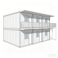 Container Prefabbricato Monocamera da 20ft/30ft, Negozio Modulare Smontabile, Facile da Installare, Resistente al Vento