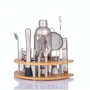 Kokteyl Shaker Set içecek plastik yalıtımlı Oem/Odm salata araçları kaliteli kiti standı Bar aksesuarları ile kokteyl Shaker Set