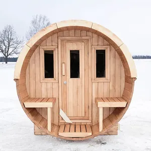 Sauna terbaru uap basah Sauna kesehatan baik kayu Cedar Barel Sauna