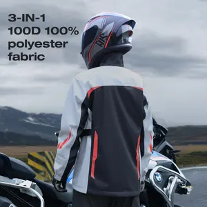 Beimei novo design chuva casaco impermeável zíper chuva resistir moto chuva jaqueta motocicleta