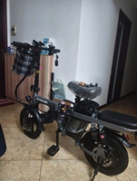 Vélo électrique pliable à quatre amortisseurs, batterie au lithium, cadre en aluminium, vélo électrique portable pour adultes, pour les trajets en ville
