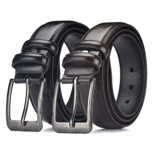 เข็มขัดหนัง PU แบบลำลองสำหรับผู้ชายปรับได้สำหรับธุรกิจปรับแต่งได้พร้อมหัวเข็มขัดแบบกลัด - Product Image 4