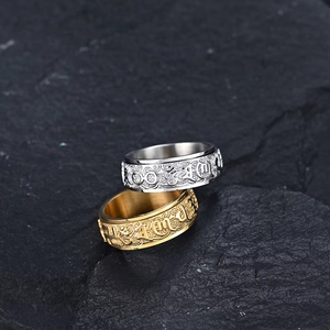 Flor de Loto Giratoria con Patrón de Nubes Auspiciosas, Escritura Budista, Mantra de Seis Caracteres, Chapado en Oro de 18K - Product Image 6