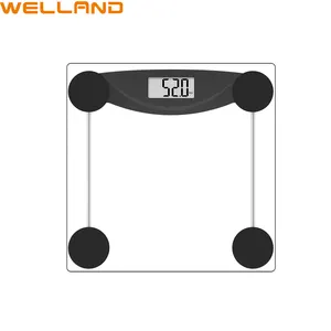 Welland Transparent Glass Platform Custom Weighing Electronic Personal Scale