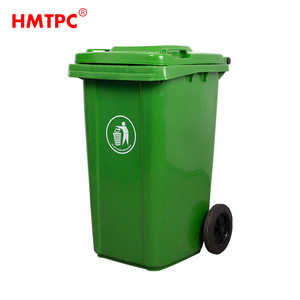 Hmtpc Outdoor Waste <b>Bin</b> 100L With <b>Wheels</b> And Lid For Street Use - Product Image 4