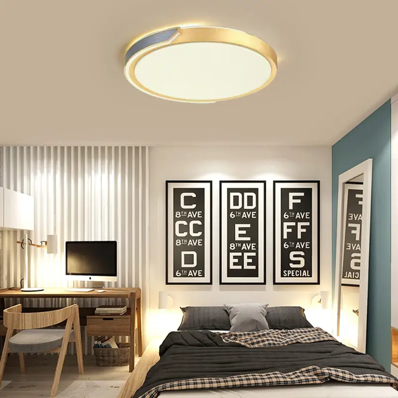 High Quality Modern Remote Control Flush Mount Iron Smart Lamp For Home Office Square Lights LED Ceiling Light
