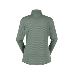 Chemise d'équitation pour femmes, col rond, manches longues, demi-fermeture éclair, respirante, séchage rapide, toutes saisons - Product Image 2
