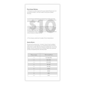 Dernier modèle de papier de sécurité pour loterie à gratter à gain immédiat, impression numérique, style de jeu, échantillon de conception - Product Image 4