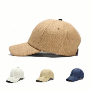 Gorra de béisbol de paja de verano a la moda, estilo salvavidas, sombrero para el sol - Product Image 1