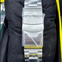 Montre homme classique de la série plongée, entièrement automatique, mécanique, en acier inoxydable, avec aiguilles, double calendrier, lumineuse, étanche