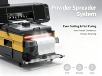 Imprimante DTF 4 têtes avec distributeur de poudre standard, machine d'impression directe sur film pour vêtements (sans buse)