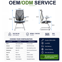 Chaise de bureau ergonomique en maille pivotante, chaise de travail informatique moderne, chaise de visiteur pour la maison et le bureau, directement de l'usine