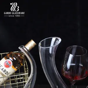 แก้วบาร์แวร์พรีเมี่ยมแฮนด์เมดเป่างานฝีมือ1000มล. 1200มล. 1.2L ใสหงส์รูปร่างไวน์ขวดเหล้าไวน์