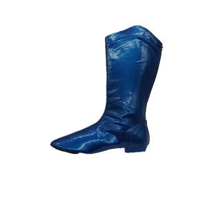 EVk230903 Bottes <span class=keywords><strong>de</strong></span> danse personnalisées en cuir rouge avec semelle en daim pour femmes, chaussures Salsa Jazz Party Cheerleading à talons bas - Product Image 3