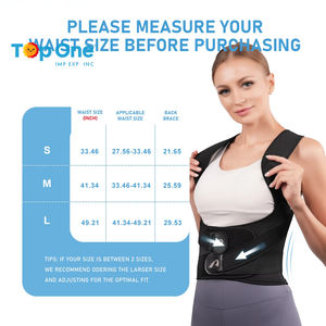 Top One Factory Supply Cómodo Poliéster Cinturón de soporte para la espalda para adultos Marca personalizada Corrector de postura del hombro Función de protección - Product Image 5