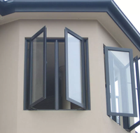 2025 tendance rupture thermique en aluminium fenêtres à battants conception de persienne pivotante pour Villa et hôtel nouvelle arrivée fenêtre pour maison