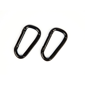 Custom Color Black Metal D-shaped Carabiner Rock Climbing Carabiner Custom Hanger