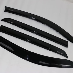 Accessoires de voiture de la marque KQD, déflecteur de fenêtre latérale en carbone 3D, pare-pluie pour Toyota Hilux Revo 2021-2022 - Product Image 3