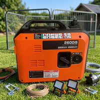 Générateur à gaz portable à onduleur monophasé refroidi par air haute efficacité 1 KW 2 KW 3 KW 4 KW 5 KW 6 KW 7 KW 1KVA 2KVA