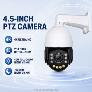 Cámara PTZ de 4.5 Pulgadas POE 4K/8MP con Visión Nocturna a Todo Color, IP66 Impermeable, Seguimiento Humano por IA, Detección de Vehículos, Audio Bidireccional, <span class=keywords><strong>ICSee</strong></span> - Product Image 1
